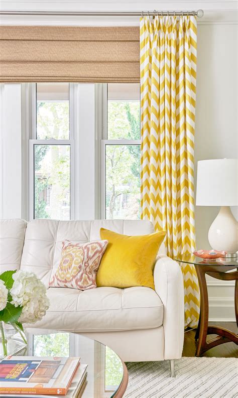 Living Room Design By Rebecca Hay Designs Yellow Curtains And Bright
