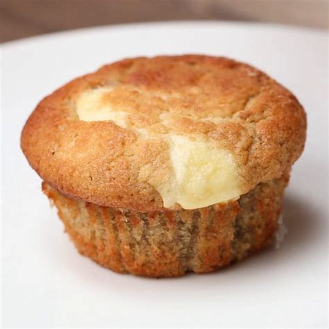 Brush loaves or rolls with oil or water and roll in seeds or grains to coat before baking. Cream Cheese-filled Banana Bread Muffins Recipe by Tasty
