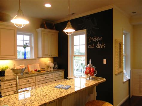 Chalkboard Painted Wall Sweet Home Kitchen Blackboard Space Decor