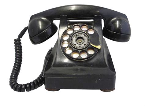 Vintage Black Rotary Style Telephone Telephones And Handsets Electronics
