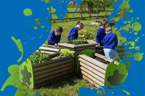 School Playground Planters For Environmental Play Playdale