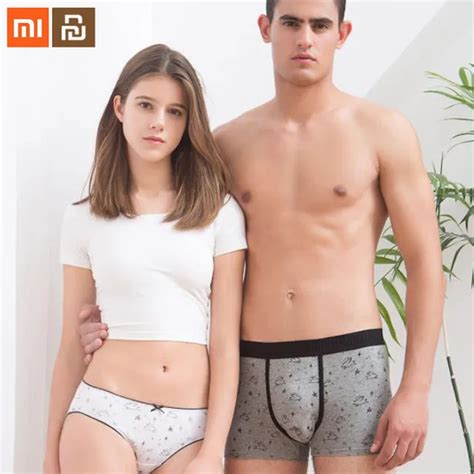 Xiaomi Youpin Romantic Printing Series Underwear Couple Underwear 95 Cotton Men And Women