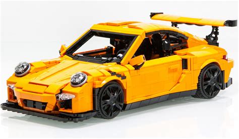 Lego Moc Porsche 911 Gt3 Rs Geschrumpft Geht Auch Zusammengebaut
