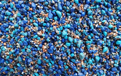 Download Wallpapers Blue Pebbles Texture Blue Stones Texture