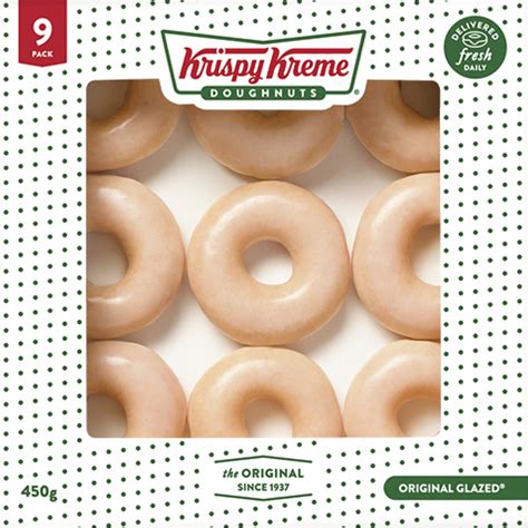 Krispy Kreme Original Glazed Doughnuts 9 Pack Woolworths