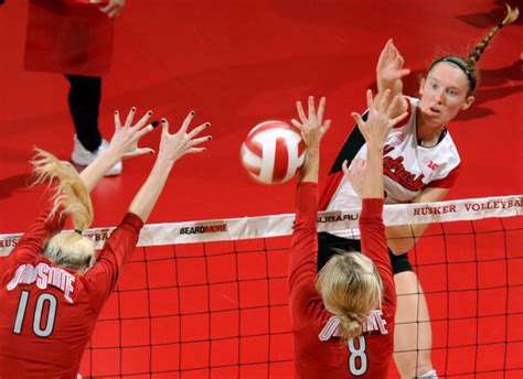 Nu Volleyball Unranked Buckeyes Topple Huskers Volleyball