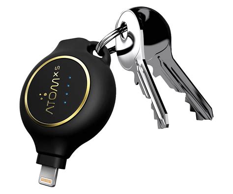 The Atomxs Fits A Smartphone Charger On Your Keychain