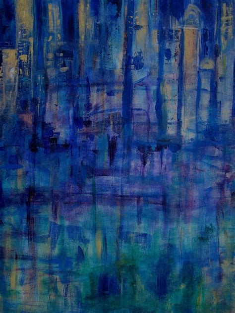 Items Similar To Original Modern Abstract Cityscape Painting 16 X 20 X