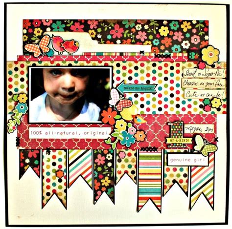 Layout 1 Of A Kind Scrapbook Page Layouts Simple Stories