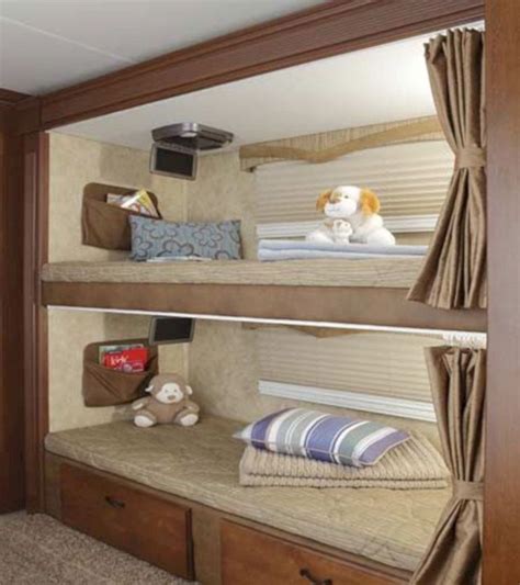 Best RV Campers With Bunk Beds Ideas For Cozy Summer Holiday Rv Bunk Beds Camper Bunk