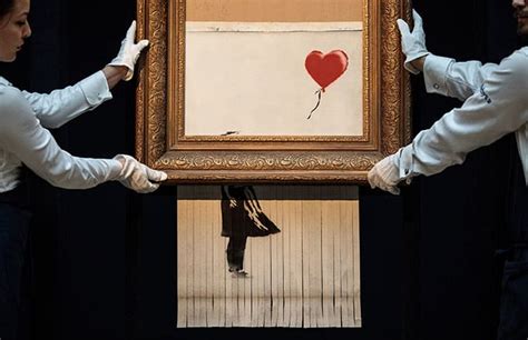 When banksy shredded the painting, he was damaging someone else's property, and he did so intentionally and knowing that it belonged to someone else. Buyer Decides to Keep Shredded Banksy Piece She Bought for ...