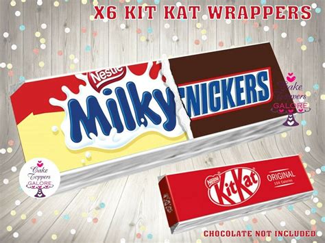 x6 novelty funny rude adult humor kit kat chocolate candy bar etsy