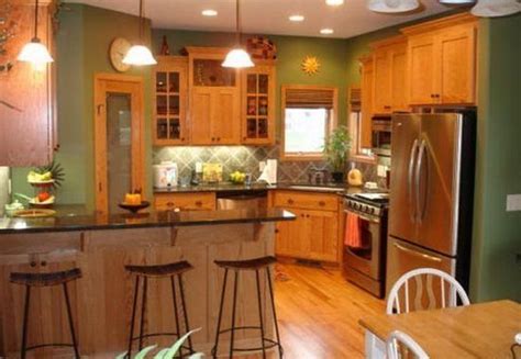 Paint colors for kitchens with golden oak cabinets design. kitchen paint colors with oak cabinets and stainless steel appliances | Kitchen cabinets decor ...