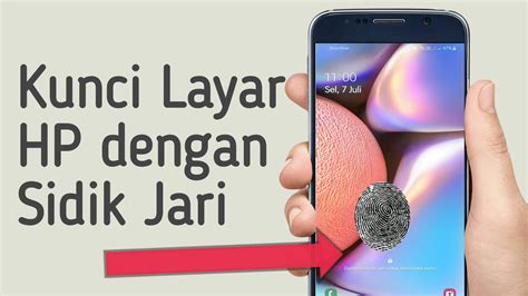 Cara Mengunci Layar Hp Android Pakai Sidik Jari Di Samsung A10s Youtube