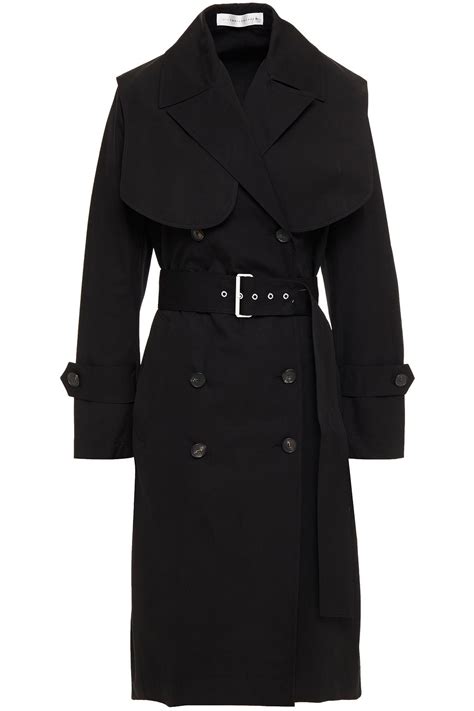 Victoria Beckham Double Breasted Cotton Canvas Trench Coat Sale Up To 70 Off The Outnet