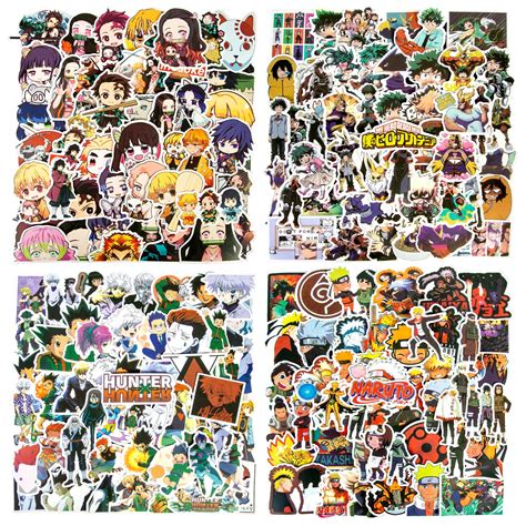 Buy Anime Stickers Mixed Pack 200pcs Vinyl Waterproof Laptop Mha