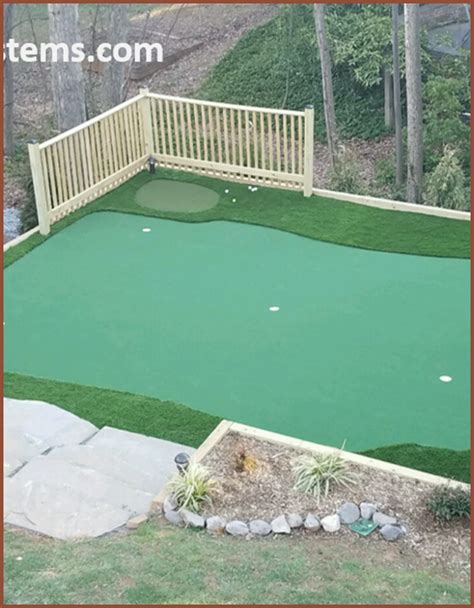 It's best to incorporate landscape features into areas you actually use, says biernacki. Do It Yourself Putting Greens | Custom Putting Greens | Backyard Putting Green Kit | Diy Golf ...