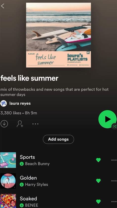 Feels Like Summer Playlist Spotify Music Playlist Radio Playlist