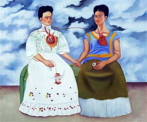 See more ideas about kahlo paintings, frida kahlo paintings, frida kahlo art. Two Frida by Frida Kahlo ️ - Calo Frida