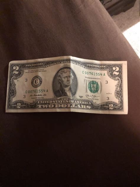 Found A Off Centered Misprinted 2 Dollar Bill Rmildlyinteresting