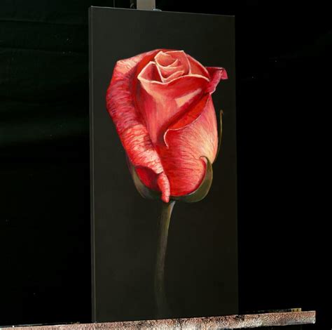 Single Rose An Acrylic Painting Lesson Online Tim Gagnon Studio