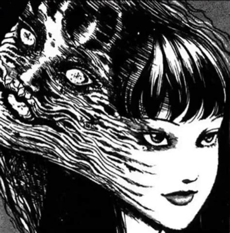 Tomie Pfp Japanese Horror Scary Art Anime Wall Art