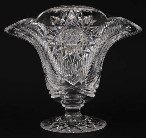 Large Flared Abp Cut Glass Vase Sep 29 2018 Blackwell Auctions In Fl