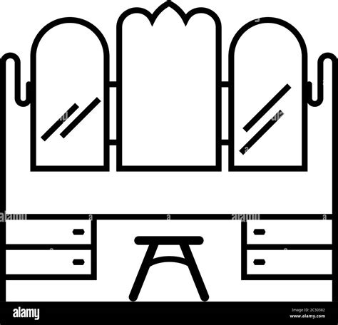 Dressing Table Icon Vector Art Illustration Stock Vector Image And Art