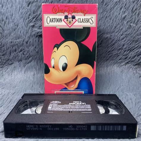 Walt Disney Cartoon Classics Heres Mickey Vhs 1987 Volume 1 Classic