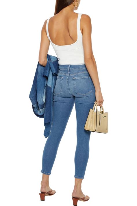 Frame Le Skinny De Jeanne Cropped High Rise Skinny Jeans The Outnet