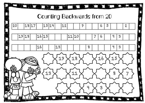 Backward Counting 20 To 1 Worksheet