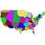 The United States Largest 53 Metro Areas Voronoi Diagram  Taxicab