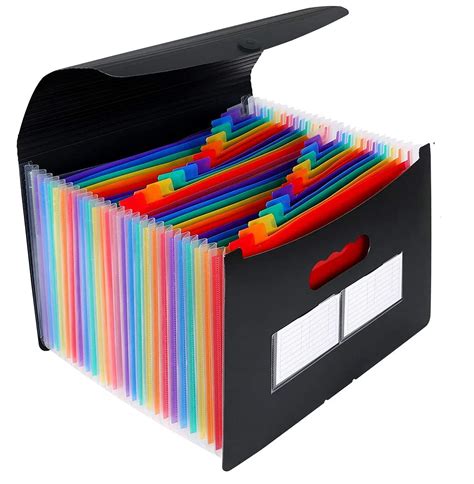 Buy 24 Pocket Accordian File Organizer Expanding File Folder Document