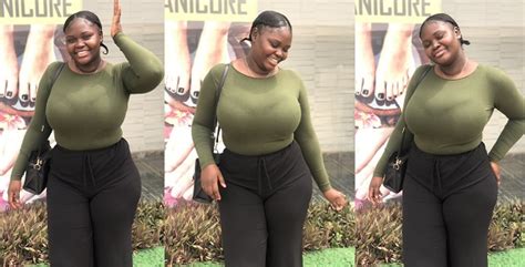 busty nigerian lady causes stir with her ample bosom tells men she s all you can ever need