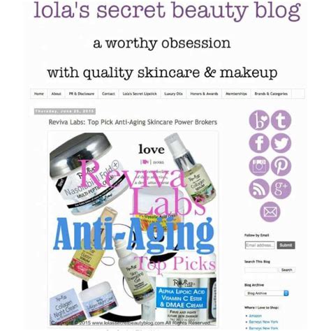 Revivas A Top Pick For Anti Aging At Lolas Secret Beauty Blog