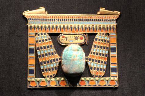 Tutankhamuns Treasures Winged Scarab Pectoral