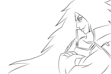Madara Holding Sword Coloring Page Anime Coloring Pages
