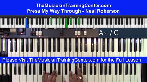 Organ How To Play Press My Way Through By Neal Roberson Chords