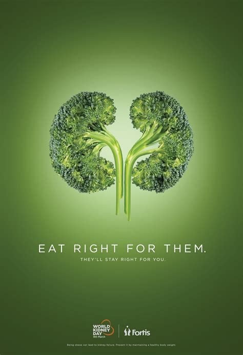 Fortis Print Ad World Kidney Day Broccoli Ads Creative