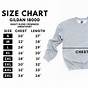 Gildan Heavy Blend Crewneck Size Chart