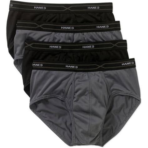 hanes men s x temp performance polyester briefs 4 pack