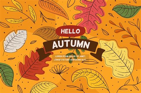Free Vector Hand Drawn Autumn Background