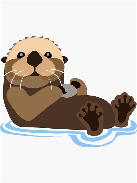 Otter Emoji Sticker For Sale By Holly2607 Redbubble