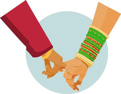 Premium Vector Indian Traditional Wedding Couple Hands Together