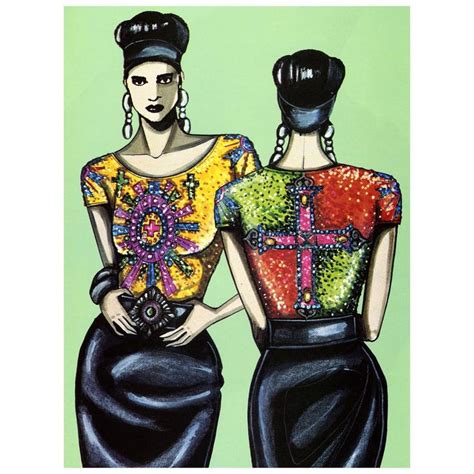 Original Sketches Rarely Seen Out Of The Versace Archive These