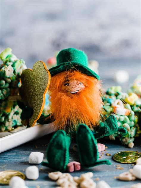 The leprechaun has come a long way from a species of faerie to an almost cartoonish caricature of irish culture that. Lucky Charm Marshmallow Treats For Lampy The Leprechaun ...