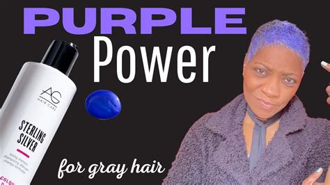 The Best Purple Shampoo AG Sterling Silver Used After Relaxing Grey