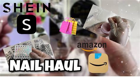 SHEIN NAIL HAUL + AMAZON NAIL HAIL | Affordable Nail Supplies and Nail
