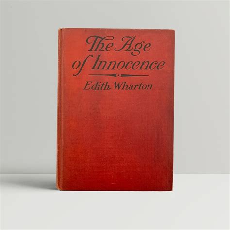 Edith Wharton The Age Of Innocence First Us Edition 1920