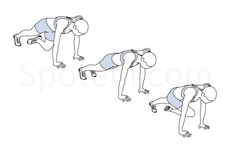 Mountain Climber Twist Illustrated Exercise Guide